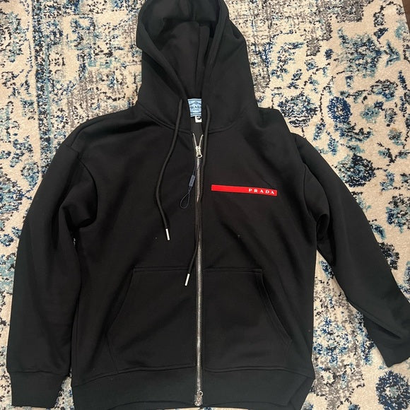 Prada Zip-Up Hoodie - 100% Authentic Premium Quality